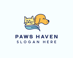 Pet Kitten & Puppy logo design