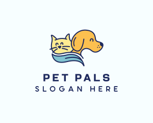 Pet Kitten & Puppy logo design