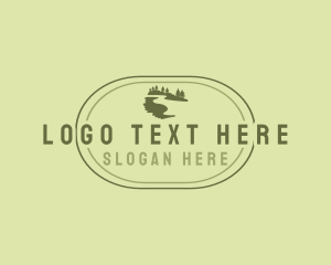 Eco Friendly - Mountain Camping Trail logo design