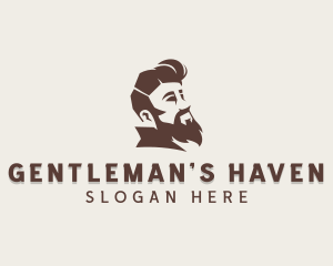 Gentleman Beard Barbershop logo design