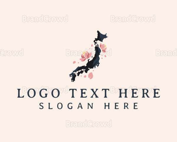 Japan Sakura Blossom Logo