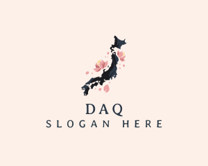 East Asia - Japan Sakura Blossom logo design