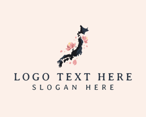 Cherry Blossom - Japan Sakura Blossom logo design