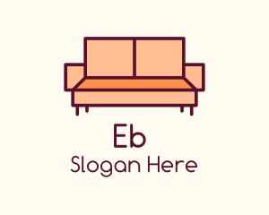 Orange Couch Furniture Logo