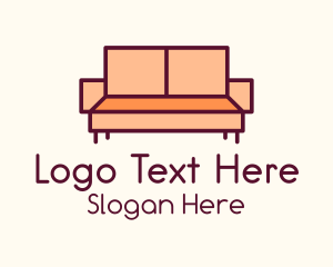 Orange Couch Furniture Logo