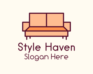 Orange Couch Furniture Logo