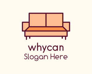 Orange Couch Furniture Logo
