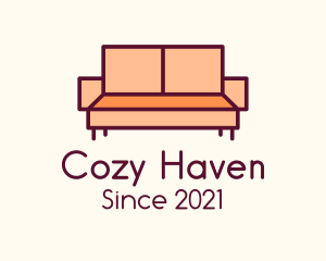 Orange Couch Furniture logo design