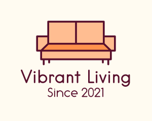 Orange Couch Furniture logo design