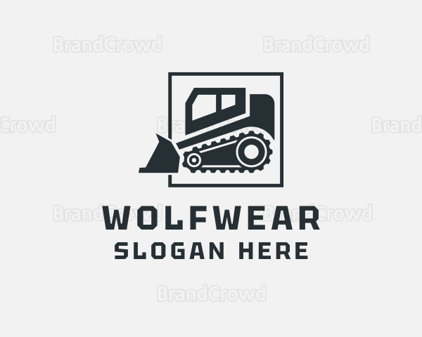 Bulldozer Construction Machine Logo