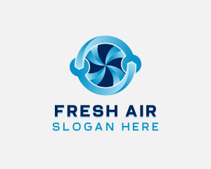 HVAC Repair Ventilation logo design