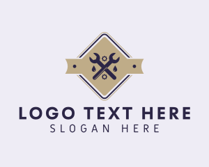 Drainage - Plumber Wrench Repair logo design