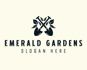 Shovel Lawn Landscaper logo design