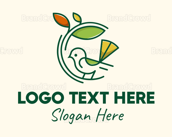 Garden Bird Landscape Logo