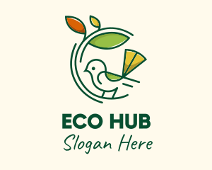 Ecosystem - Garden Bird Landscape logo design