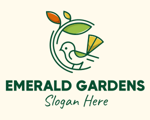 Garden Bird Landscape logo design