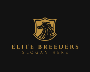 Horse Shield Equestrian logo design