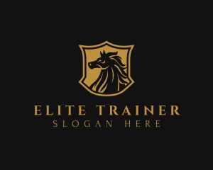 Horse Shield Equestrian logo design