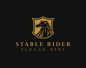 Horse Shield Equestrian logo design