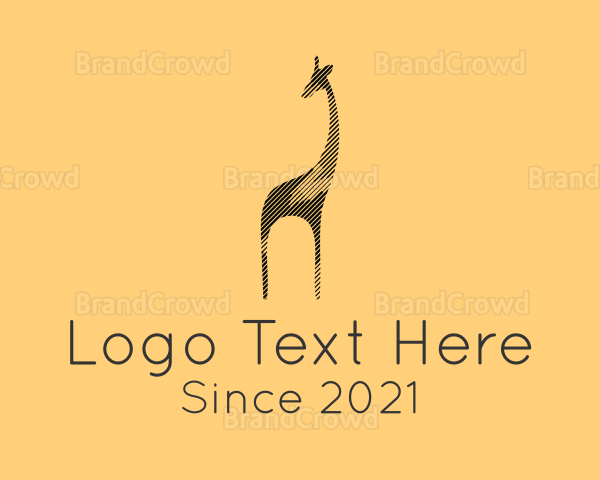 Wild Giraffe Safari Logo