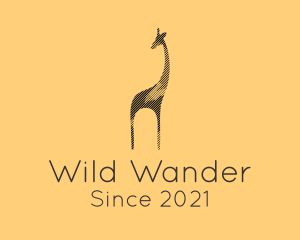 Wild Giraffe Safari logo design