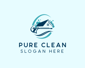 Home Pressure Washing Cleaning logo design