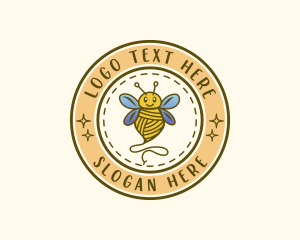 Bee Yarn Thread Logo