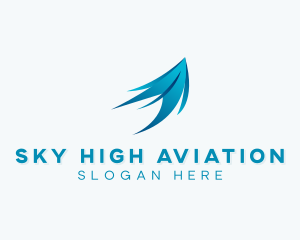 Aviation Logistics Plane logo design