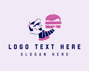 Bun - Cute Burger Restaurant logo design