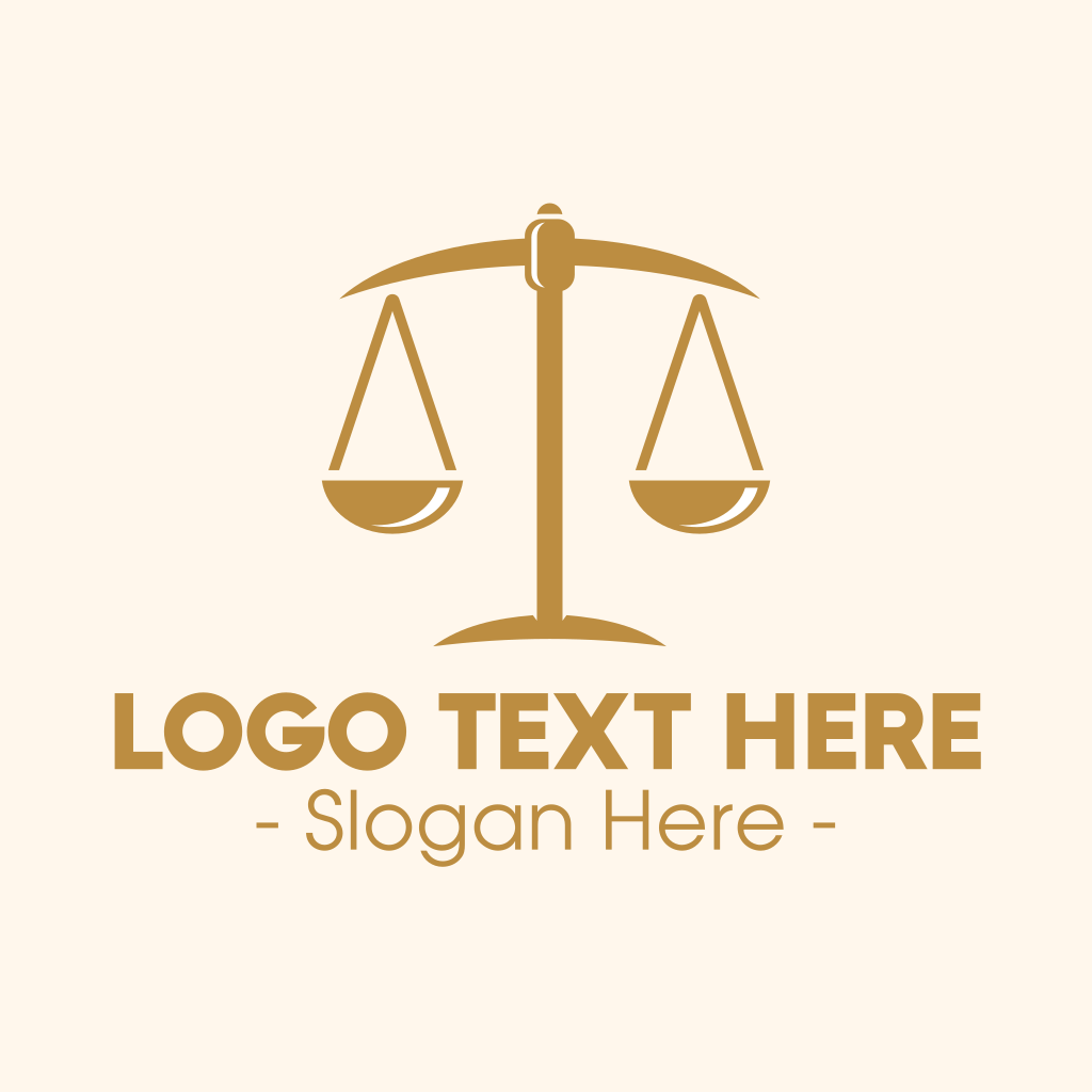 Attorney Lawyer Justice Scales Logo BrandCrowd Logo Maker