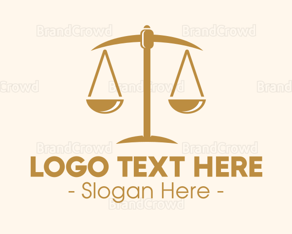 Attorney Lawyer Justice Scales Logo