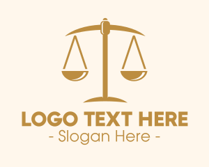 Constitutional - Attorney Lawyer Justice Scales logo design