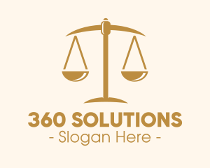 Attorney Lawyer Justice Scales logo design