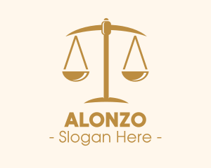 Attorney Lawyer Justice Scales logo design