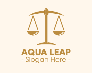 Attorney Lawyer Justice Scales logo design