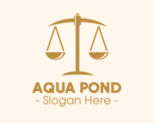 Attorney Lawyer Justice Scales logo design