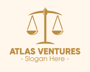 Attorney Lawyer Justice Scales logo design