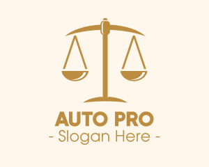 Attorney Lawyer Justice Scales logo design