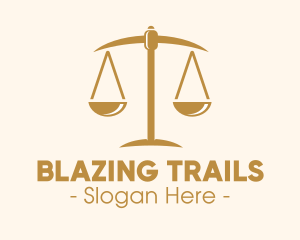 Attorney Lawyer Justice Scales logo design