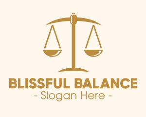 Attorney Lawyer Justice Scales logo design