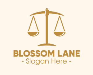 Attorney Lawyer Justice Scales logo design