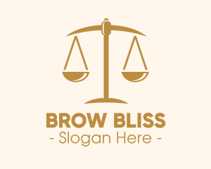 Attorney Lawyer Justice Scales logo design