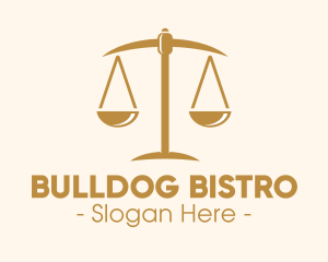 Attorney Lawyer Justice Scales logo design