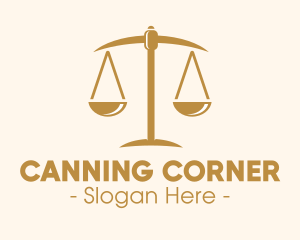 Attorney Lawyer Justice Scales logo design