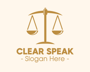 Attorney Lawyer Justice Scales logo design