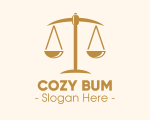 Attorney Lawyer Justice Scales logo design