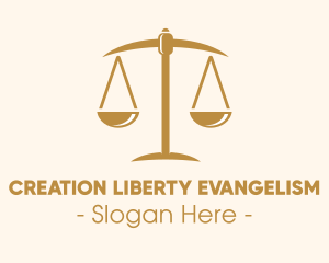 Attorney Lawyer Justice Scales logo design