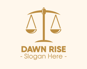 Attorney Lawyer Justice Scales logo design