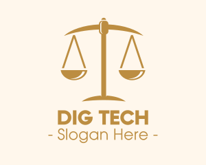 Attorney Lawyer Justice Scales logo design