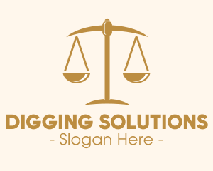 Attorney Lawyer Justice Scales logo design